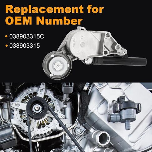 شداد حزام القيادة متوافق مع Volkswagen Beetle 1998-2003، Golf 1999-2003، Jetta 1999-2004 لاستبدال 038903315C 038903315 in Kuwait