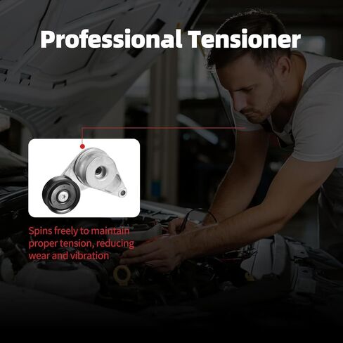 39420 Belt Tensioner for Hyundai Elantra/Kona/Tucson/Veloster 2014-2021 for Kia Forte/Koup/Rondo/Seltos/Soul 2014-2022 L4 2.0L [252812E300, 252812E350, 252812E355] in Saudi Arabia