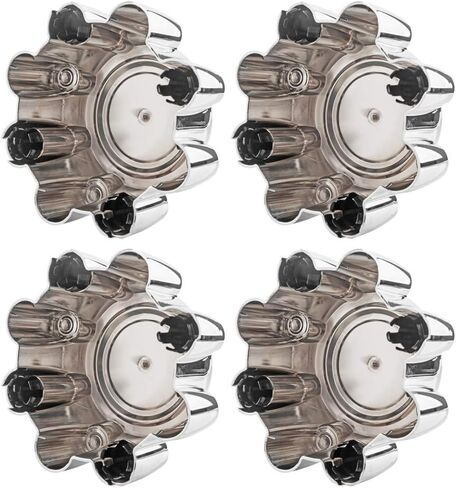 4pcs 18'' Chrome Wheel Hub Caps Center Compatible with 1999 2000 2001 2002 2003 2004 2005 Ford F250 F350 Excursion Cab Pickup 2-Door 5.4L in Kuwait