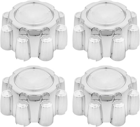 4pcs 18'' Chrome Wheel Hub Caps Center Compatible with 1999 2000 2001 2002 2003 2004 2005 Ford F250 F350 Excursion Cab Pickup 2-Door 5.4L in Kuwait