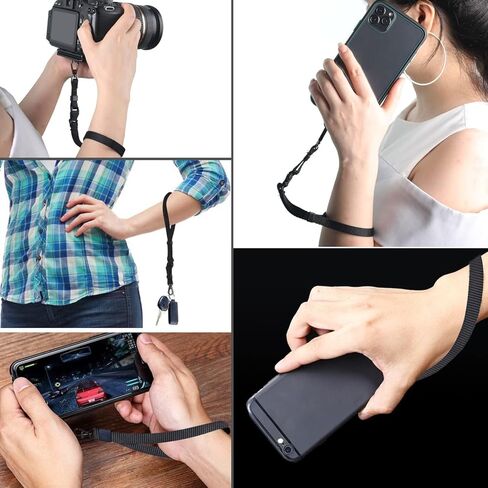 M MYECOGO Hand Wrist Strap Lanyard, Hand Wristlet Lanyard Detachable Phone Lanyards for GoPro, Camera, Phone Case, Keys, Keychain, USB, Flashlight,2 Pack in Saudi Arabia