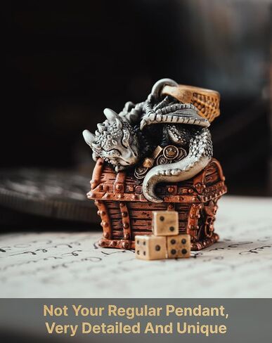 COPPERTIST.WU Dragon Treasure Chest Pendant Necklace Keepsakes Jewelry Gift for Men Women,Brass&Copper&Bronze in Saudi Arabia