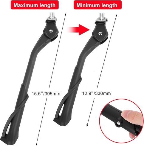 RUTU Bike Kickstand 24"-29",Adjustable Adult Bicycle Kickstand for Ebike,Mountain Bike,Fat Tire Bike,Non-Slip Sole Kick stand in Saudi Arabia
