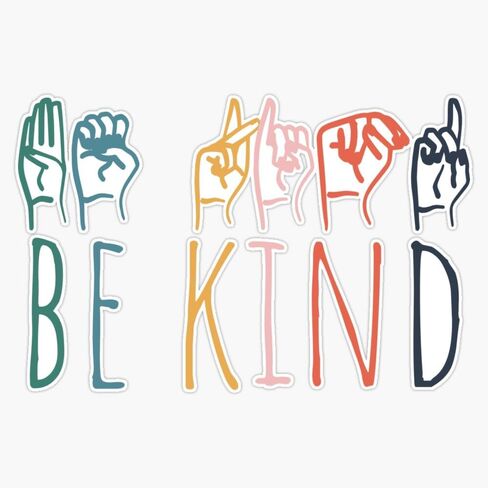 علامة ممتص الصدمات للسيارة المغناطيسية شديدة التحمل من Be Kind ASL الجمالية قابلة للإزالة 5 بوصة in Saudi Arabia