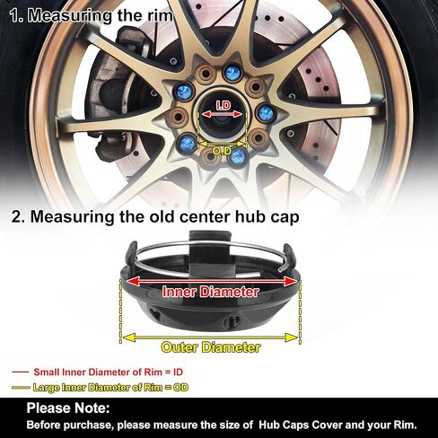 X AUTOHAUX 4 قطعة 63 مللي متر 67 مللي متر عجلة مركز المحور قبعات Hubcaps يغطي الحافات العالمية غطاء محور أجزاء للسيارة الأسود in Kuwait