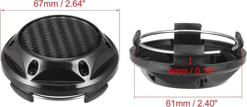 X AUTOHAUX 4 قطعة 63 مللي متر 67 مللي متر عجلة مركز المحور قبعات Hubcaps يغطي الحافات العالمية غطاء محور أجزاء للسيارة الأسود in Kuwait