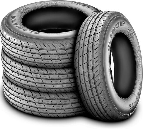 Gladiator QR25-TS Premium Trailer Radial Tire-ST205/75R15 205/75/15 205/75-15 112/107N Load Range E LRE 10-Ply BSW Black Side Wall in Saudi Arabia