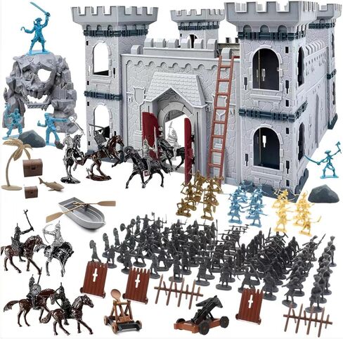 Dinosaur Car Knight Action Figure Horse Creates Rich Scenes.Medieval Warriors Army Cavalry Castle Party Favors Classic Soldier Toys in Saudi Arabia