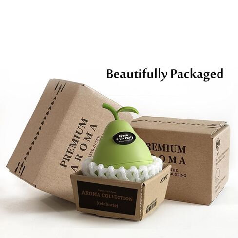Solid Balm Solid Perfume, 3D Strawberry Lemon Pear Apple Shaped Aromatherapy, Portable Pocket Balm Perfume, Perfect for Travel Use Natural Fragrance Parfum for Men and Women (4.2 Oz, Pear) in Saudi Arabia