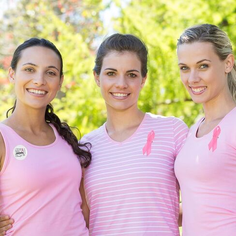 78 Pcs Breast Cancer Awareness Accessories, Breast Cancer Awareness Gifts Set Include Pink Ribbon Pins Rubber Bracelets Buttons Badges Lanyard Stickers for Breast Cancer Charity Event Party Supplies in Kuwait