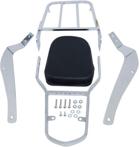 TCT-MOTORPARTS Backrest Sissy Bar Back Rest Luggage Rack Fit For Suzuki Intruder/Volusia VL800 2001-2011 Boulevard C50 2005-2011 in Saudi Arabia