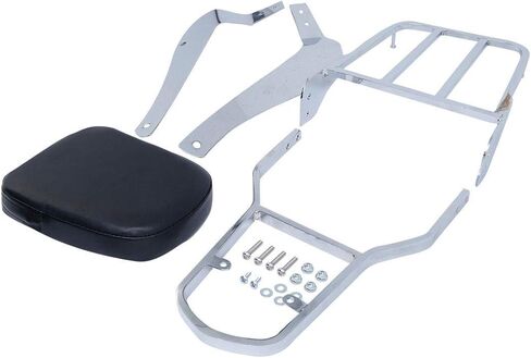 TCT-MOTORPARTS Backrest Sissy Bar Back Rest Luggage Rack Fit For Suzuki Intruder/Volusia VL800 2001-2011 Boulevard C50 2005-2011 in Saudi Arabia