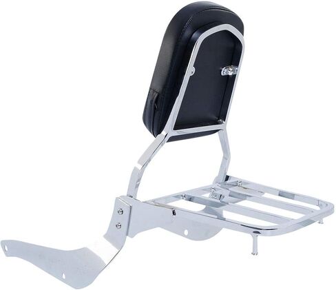 TCT-MOTORPARTS Backrest Sissy Bar Back Rest Luggage Rack Fit For Suzuki Intruder/Volusia VL800 2001-2011 Boulevard C50 2005-2011 in Saudi Arabia