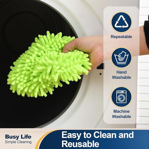 Yocada Car Wash Brush Kit Chenille Microfiber Car Wash Mop Mitt with Long Handle Scratch-Free for Car Cleaning Brush Care Truck RV SUV Boat Windshield Window with 1 Replacement Head 60" in Saudi Arabia