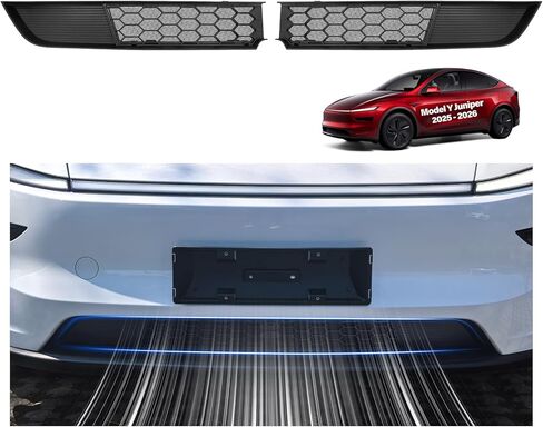 ل تسلا مصبغة شبكة إدراج نموذج Y جونيبر 2025 2026 مدخل الهواء الأمامي تنفيس غطاء مصبغة استبدال غطاء فتحة التهوية نموذج Y اكسسوارات ABS مدخل هواء حامي نسخة قابلة للفصل in Kuwait