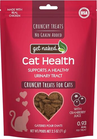Get Naked Cat Crunchy Treats Grain-Free Cranberry Flavor, Cat Health, 6-oz Bag in Saudi Arabia