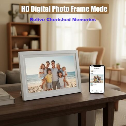 MMQ 10.1 Inch Digital Calendar and Photo Frame 2-in-1, 1080 IPS HD Touch Screen, 32GB, Wall/Desk Mount, WiFi App Sharing, to-Do List, Meal Planner and Photo Frame for Women, Mom, Home in Kuwait