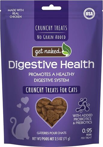 Get Naked Cat Crunchy Treats Chicken Flavor, Digestive Health, 2.5-oz Bag in Kuwait