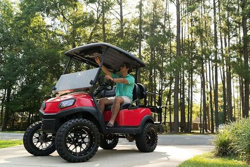 GTW Vortex 14 Inch Aluminum Golf Cart Wheel 14x7 | 4-4 Bolt | 3:4 Offset | Set of 4 (Matte Black) in Kuwait