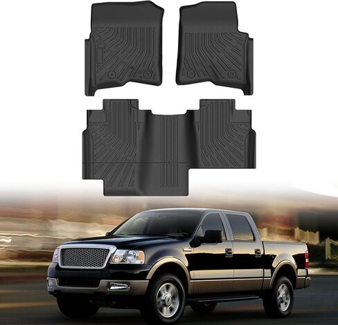 سجادات أرضية Cartist لـ 2004-2008 Ford F-150 SuperCrew Cab وLincoln Mark LT Crew Cab 2006-2008، بطانات أرضية لجميع الأحوال الجوية لملحقات F150، سجادات سيارة TPE شديدة التحمل in Saudi Arabia