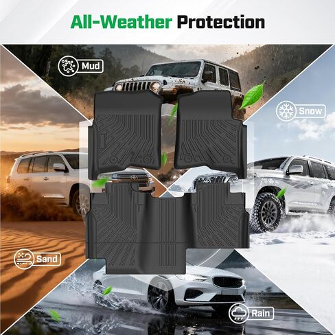 سجادات أرضية Cartist لـ 2004-2008 Ford F-150 SuperCrew Cab وLincoln Mark LT Crew Cab 2006-2008، بطانات أرضية لجميع الأحوال الجوية لملحقات F150، سجادات سيارة TPE شديدة التحمل in Saudi Arabia