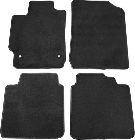 IKON MOTORSPORTS, Floor Mats Compatible with 2007-2011 Toyota Camry, Gray/Grey Nylon Carpet Front & Rear 4PC Set, 2008 2009 2010 in Kuwait