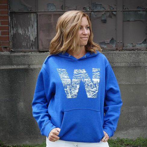 SCOBAR Hand-drawn W Skyline Hoodie, Printed in USA in Kuwait