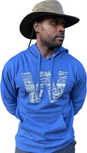SCOBAR Hand-drawn W Skyline Hoodie, Printed in USA in Kuwait