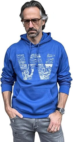 SCOBAR Hand-drawn W Skyline Hoodie, Printed in USA in Kuwait