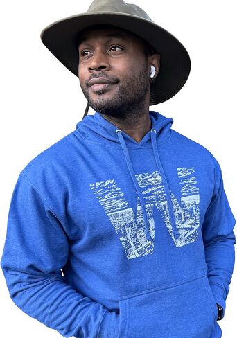 SCOBAR Hand-drawn W Skyline Hoodie, Printed in USA in Kuwait