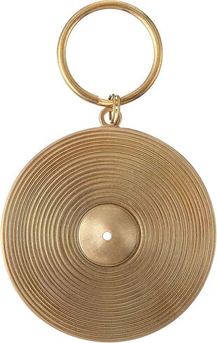 Brass Cymbal Keychain Christmas Ornament, Unique Drummer Gifts for Men, Cool Drum Accessories & Percussion Gift, Durable 2 Inch Brass Keychain with Black Gift Box, Music Lover Collectible in Kuwait