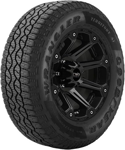 إطار Goodyear WRANGLER TERRITORY AT 275X65R18 - لجميع المواسم، جميع التضاريس/الطرق الوعرة/الطين، الشاحنات/سيارات الدفع الرباعي in Saudi Arabia