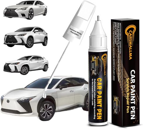 085 طلاء طلاء السيارة باللؤلؤ الأبيض البارز لسيارة لكزس، مجموعة أقلام إصلاح الخدوش لطلاء السيارة دقيقة اللون، سريعة وسهلة الإصلاح لرقائق السيارة وخدوش السيارات in Kuwait