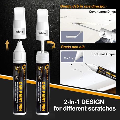 085 طلاء طلاء السيارة باللؤلؤ الأبيض البارز لسيارة لكزس، مجموعة أقلام إصلاح الخدوش لطلاء السيارة دقيقة اللون، سريعة وسهلة الإصلاح لرقائق السيارة وخدوش السيارات in Kuwait