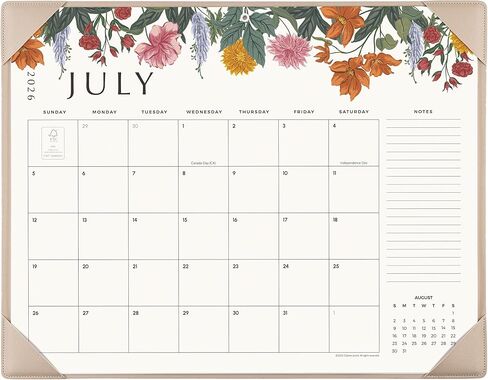 تقويم 2024-2025 - تقويم حائط Cabbrix 2024-2025، 16 تقويم مكتبي شهري من سبتمبر 2024 إلى ديسمبر 2025، 15 بوصة × 12 بوصة، ربط بسلك مزدوج، خطاف تعليق، تصميم زهور in Kuwait