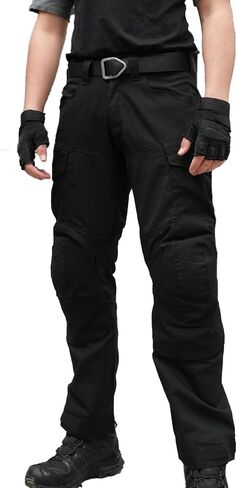 Men's Tactical Cargo Pants, Ripstop Waterproof Military Pants with Knee Pads, BDU Pants with 6 Pockets in Saudi Arabia