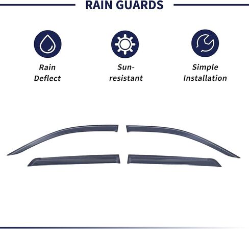 Rain Guards Window Visor Fit for Honda Passport 2026 Wind Deflectors Accessories Window Vent Visors Tape-on Outside Left & Right Side in Saudi Arabia