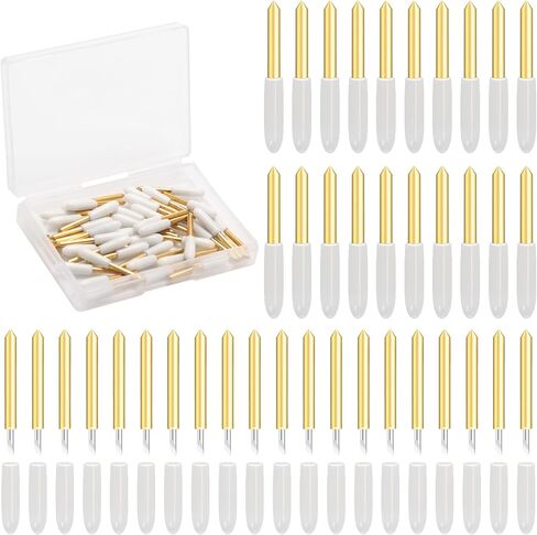 40P Premium Fine Point Blade, Luxiv Fine Point Blade for Cricut Explore Air 1/2/3 Cutting Blade, Replacement Blades for Cricut Maker, Maker 3 for Cutting Thin Cardstock, Vinyl, Sticker, Film (40) in Kuwait