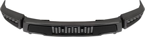 المصد الأمامي مع مصابيح ضباب LED متوافقة مع 2009 2010 2011 2012 2013 2014 Ford F150 Crew / Extended Cab Pickup 4-Door / Standard Cab Pickup 2-Door باستثناء طراز Raptor، مصد طراز Raptor 3 قطع in Saudi Arabia