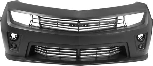 IKON MOTORSPORTS، غطاء المصد الأمامي متوافق مع موديلات 2010-2013 Chevy Camaro و2014-2015 Camaro ZL1، مصد أمامي من البولي بروبيلين طراز ZL1 مع شبكة علوية سفلية + مصباح ضباب مع استبدال الغطاء in Kuwait