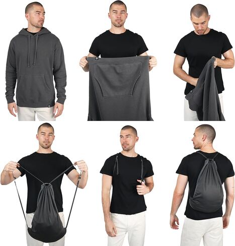 سترة بغطاء للرأس ذات وجهين 2 في 1 من Quikflip (كما هو موضح في SHARK TANK) بلوفر للرحلة in Kuwait