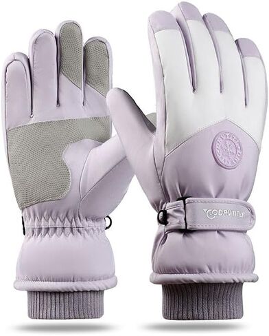 Winter Ski Gloves for Women - Windproof Thermal Ski Snowboard Gloves with Touchscreen for Cold Weather Outdoor in Saudi Arabia