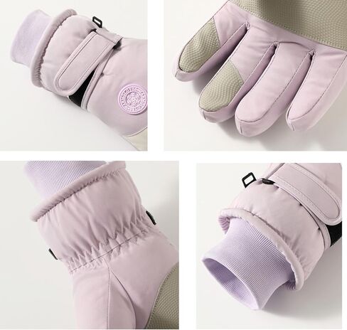 Winter Ski Gloves for Women - Windproof Thermal Ski Snowboard Gloves with Touchscreen for Cold Weather Outdoor in Saudi Arabia