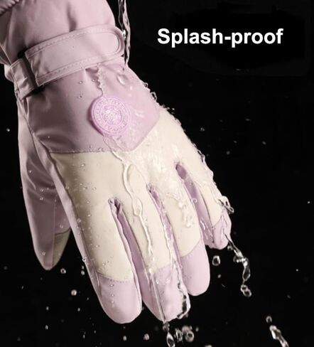 Winter Ski Gloves for Women - Windproof Thermal Ski Snowboard Gloves with Touchscreen for Cold Weather Outdoor in Saudi Arabia