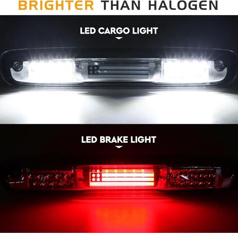LED Tail Light + 3rd Brake Light Assembly for Chevy Chevrolet Silverado 1500 2500 HD 3500 HD 2007-2014, for GMC Sierra 3500 HD 2008-2014 with Dual Wheel Only, Smoke Lens 3Pcs in Saudi Arabia