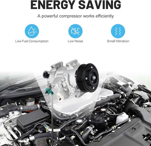 ضاغط تكييف هواء جديد مع قابض لـ 2008-2015 Scion xB L4 2.4L، لـ 2009-2010 Pontiac Vibe L4 1.8L 2.4L، لـ 2009-2013 Toyota Corolla L4 2.4L، لـ 2009-2013 Toyota Matrix L4 2.4L 2.4 in Saudi Arabia
