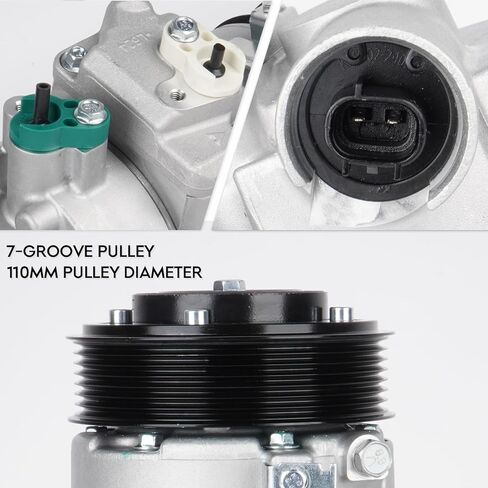 ضاغط تكييف هواء جديد مع قابض لـ 2008-2015 Scion xB L4 2.4L، لـ 2009-2010 Pontiac Vibe L4 1.8L 2.4L، لـ 2009-2013 Toyota Corolla L4 2.4L، لـ 2009-2013 Toyota Matrix L4 2.4L 2.4 in Saudi Arabia
