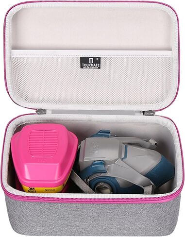 EVA Hard Case Compatible with 3M Half Facepiece Reusable Respirator 6200/07025(AAD)/6503QL and 3M P100 Respirator Cartridge/Filter 60923 Combo in Saudi Arabia