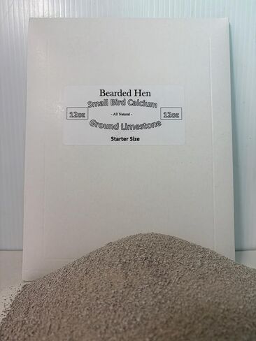 كربونات الكالسيوم للطيور الصغيرة - حجر جيري طبيعي بالكامل - مطحون جيدًا - قوة البيض - البليت، السمان، الحمام، الببغاء (6 رطل) in Kuwait