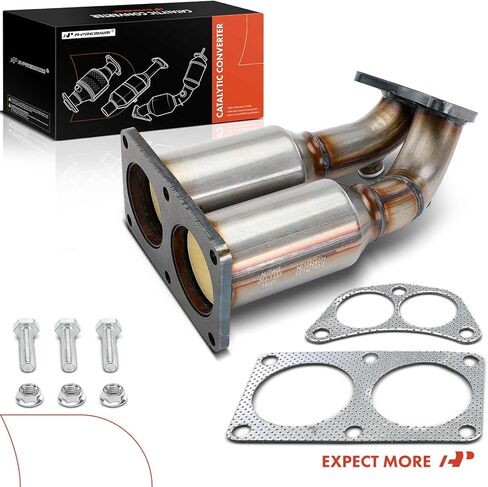 A-Premium Front Exhaust Manifold Catalytic Converter with Gasket Kit Direct-Fit Compatible with Nissan Sentra 2000 2001 2002, 1.8L, E.P.A. Compliant in Saudi Arabia